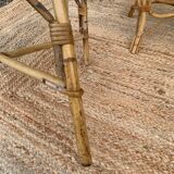 Rattan living room, set of 2 armchairs and a coffee table