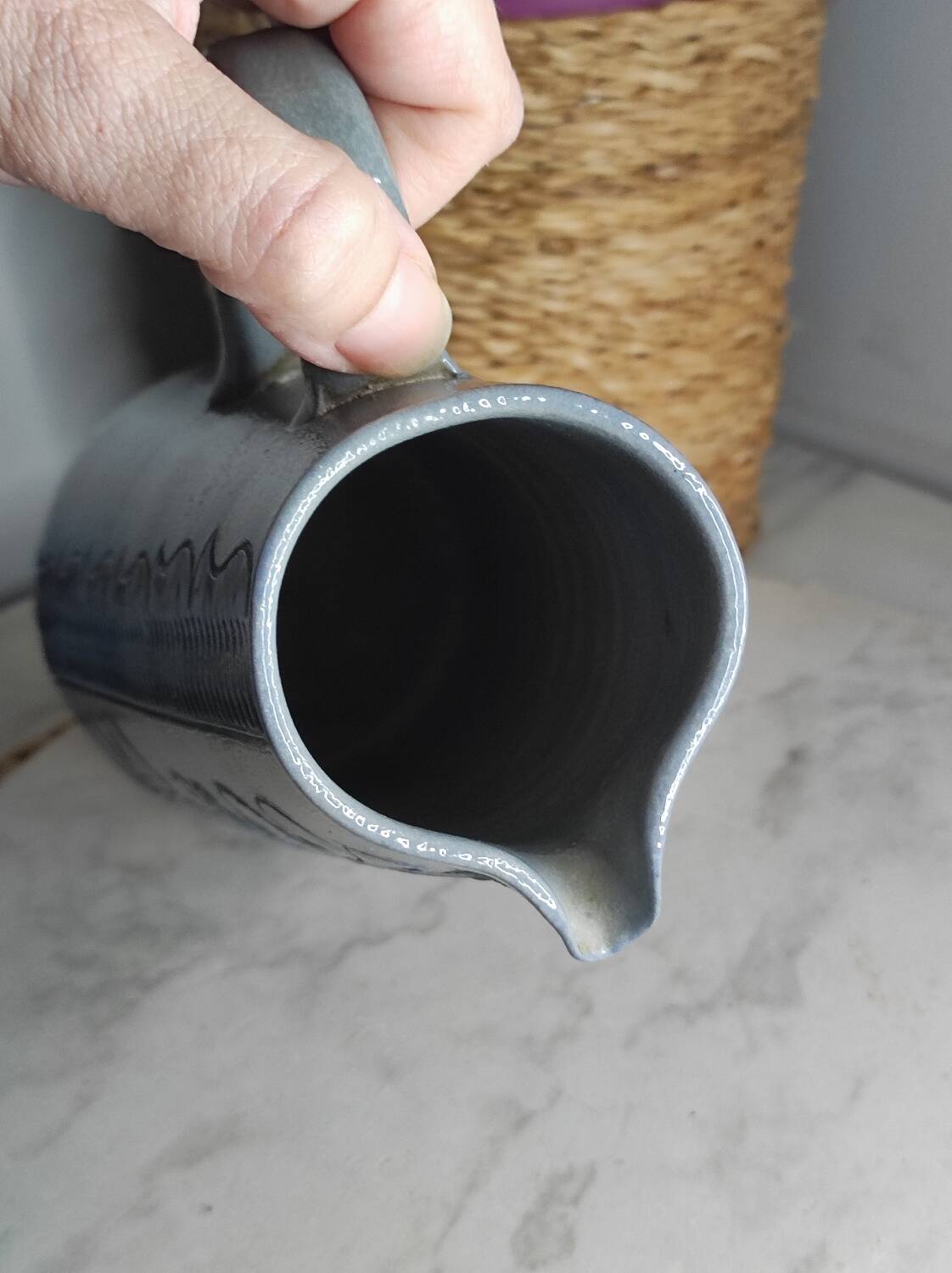 Pichet en grès au sel, années 50