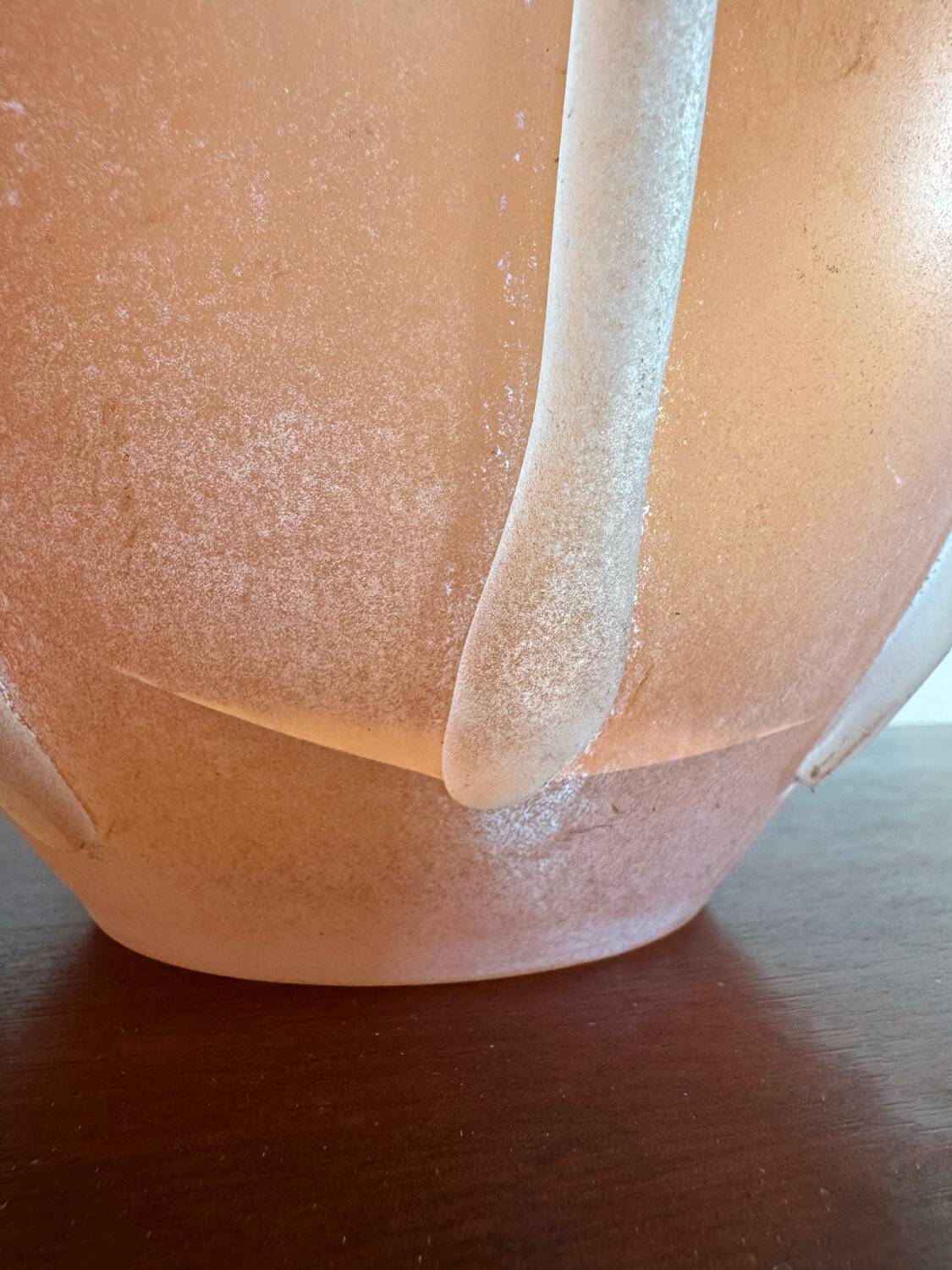 Murano Scavo glass paste vase antique