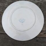 Set of 2 old ceramic plates B F