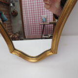 Louis XV style mirror in gilded wood