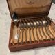 12 soup spoons. Silver-plated. Félix brothers.