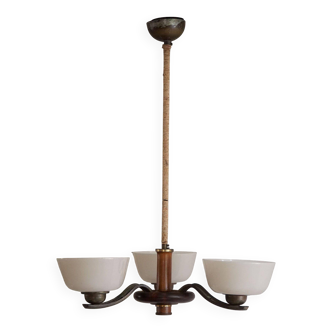 Paavo Tynell for Taito Oy, an Art Deco chandelier model '1255/3', Finland, 1930s.