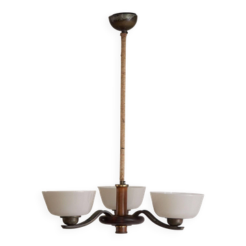 Paavo Tynell for Taito Oy, an Art Deco chandelier model '1255/3', Finland, 1930s.