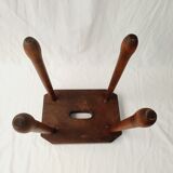 Solid oak stool
