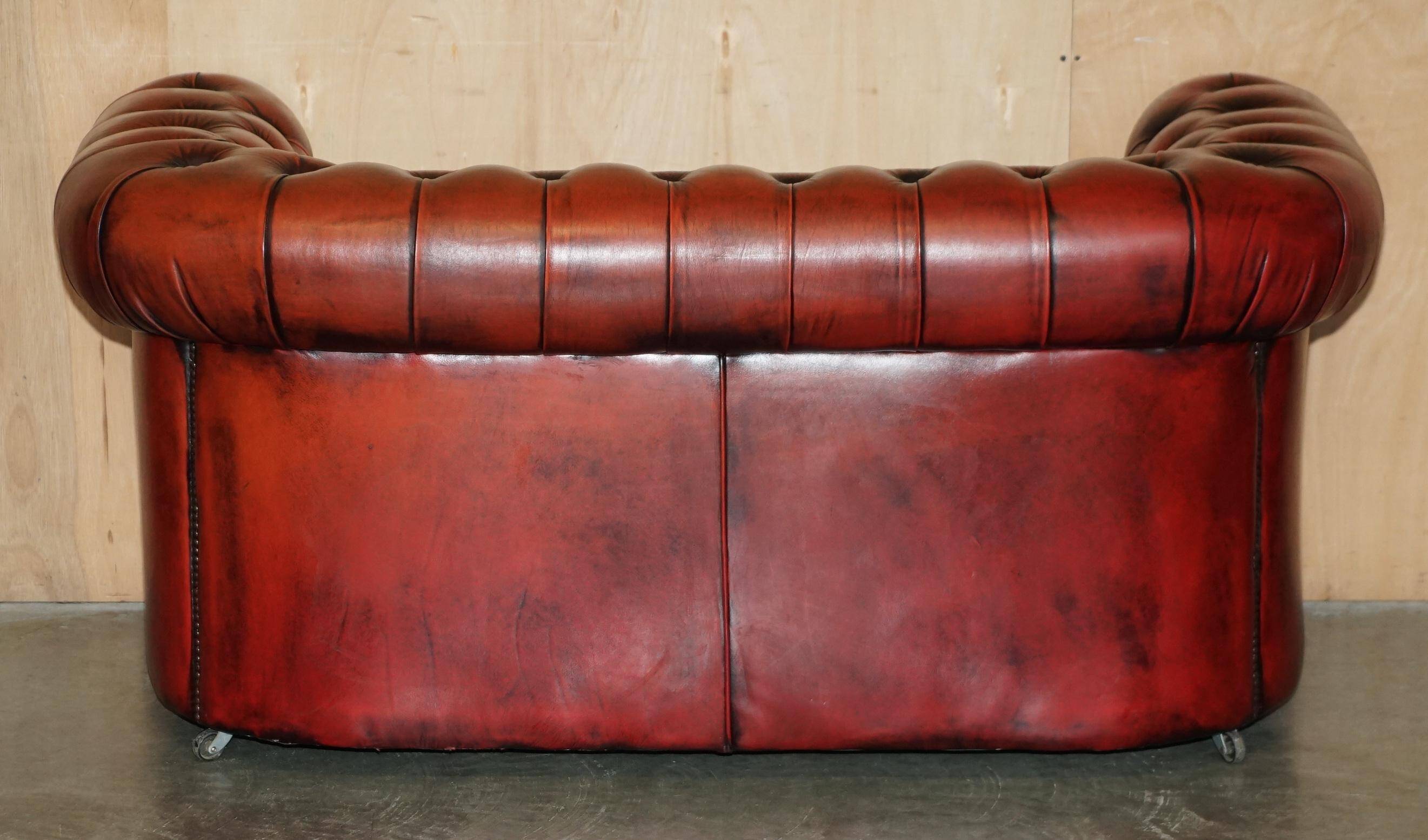 Vintage leather Chesterfield sofa