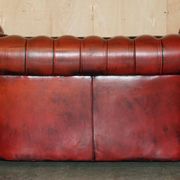 Vintage leather Chesterfield sofa