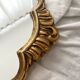 Antique Louis XV gilded mirror with vintage rocaille shell