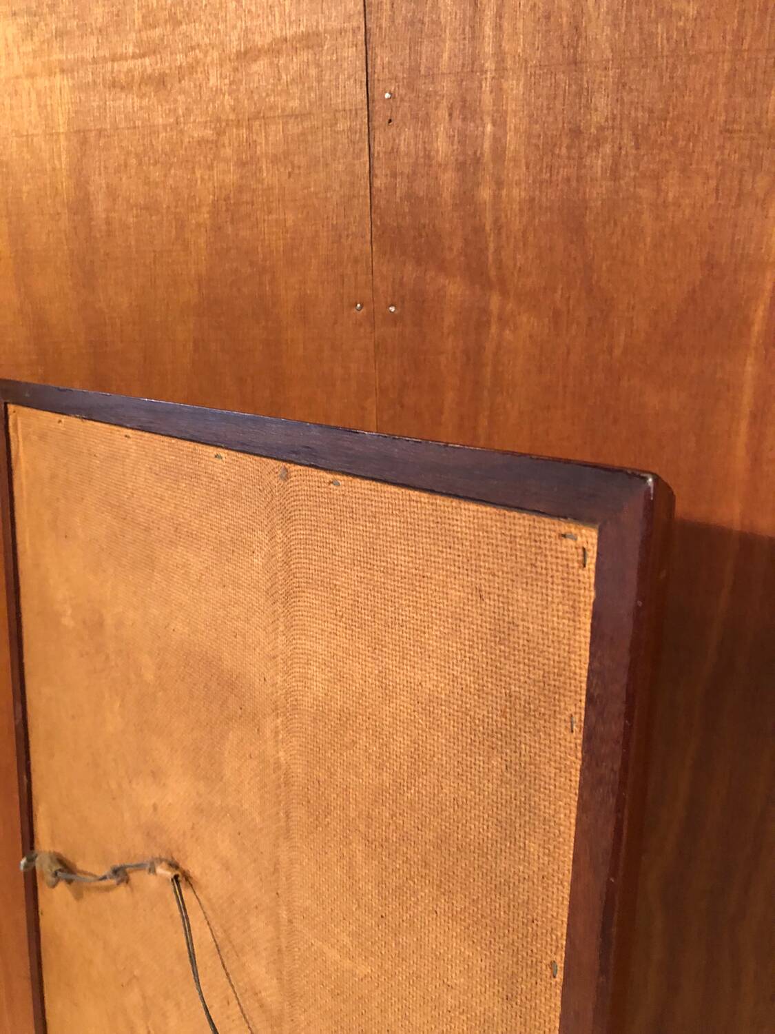 Scandinavian teak mirror circa 1960