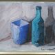Nature morte scandinave à l’huile, Viktor Rasmussen (1922-2004), années 1970, huile sur toile