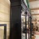 Library from the Napoléon III era in blackened pear wood.