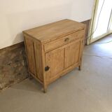 Raw wood jam cupboard / small Parisian sideboard