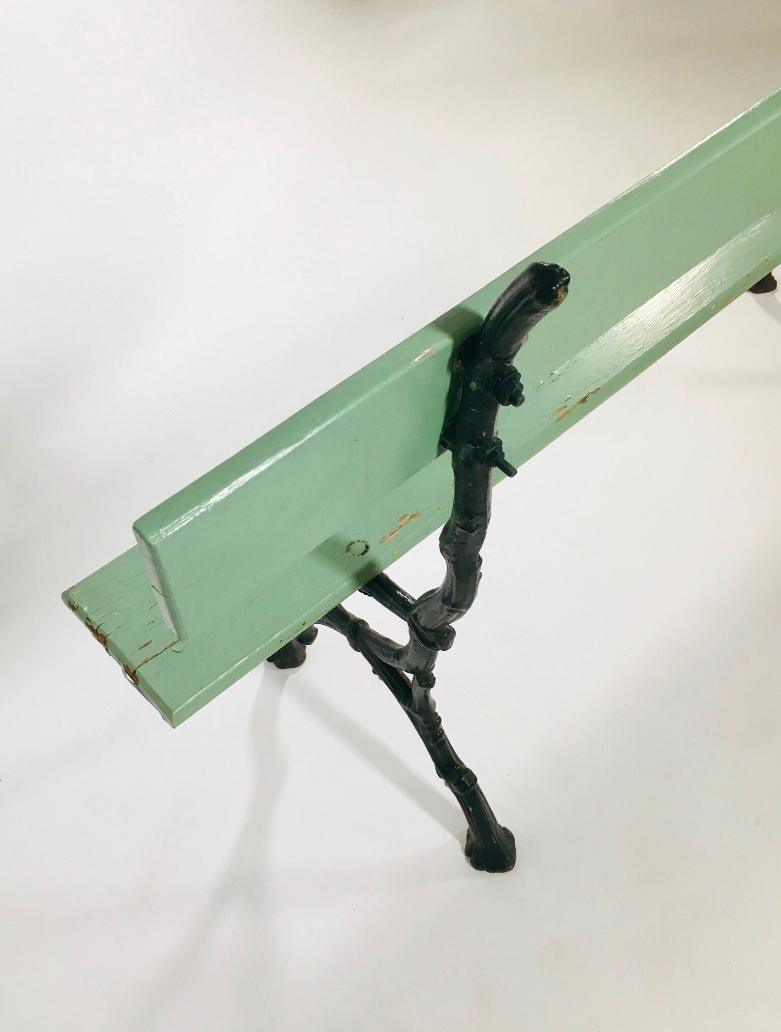 Former cast-iron garden bench, France