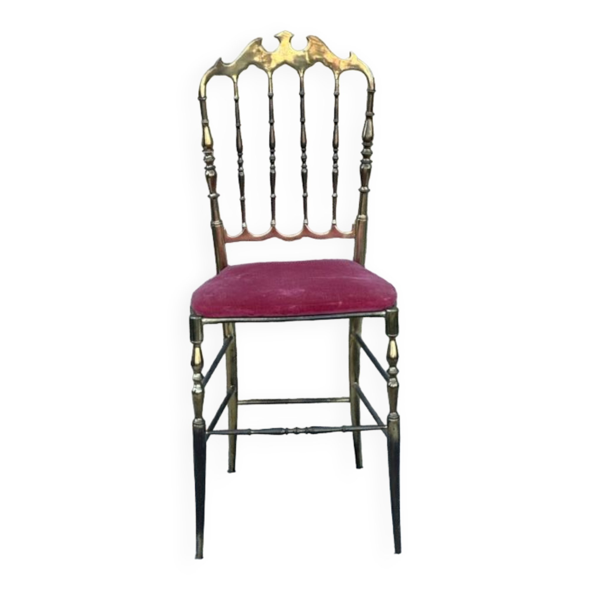 Chiavari chair in gilded brass