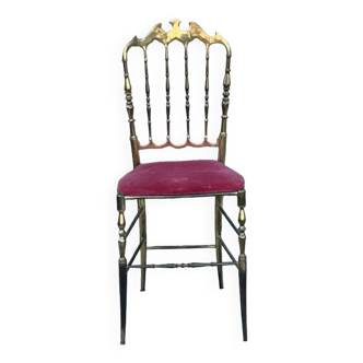 Chiavari chair in gilded brass