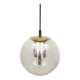 Large glass and brass planet ball pendant lamp from the mid-century German space age, 1960s.