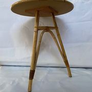Rattan and formica table