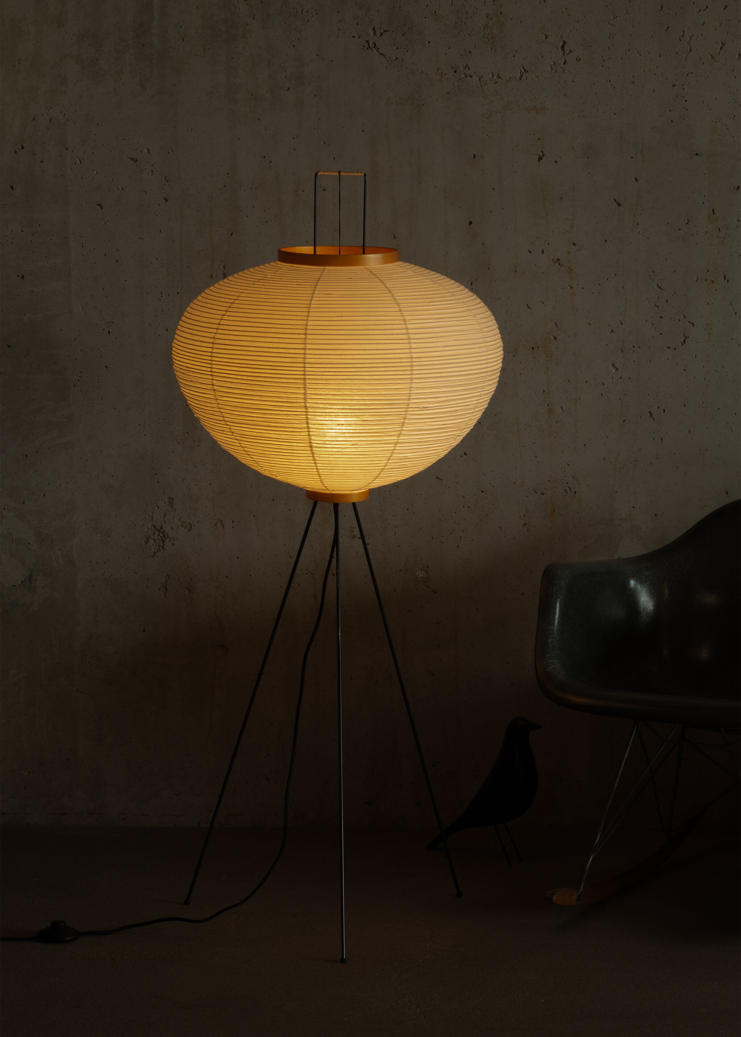 Lampadaire Isamu Noguchi Modèle 10A Akari fabriquée à la main par Ozeki, Japon