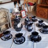 Complete Vallauris Ceramic Coffee Service, 1960s. Signed.