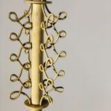 Vintage floor lamp entirely composed of white lacquered metal