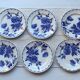 6 English flat plates Staffordshire Victoria