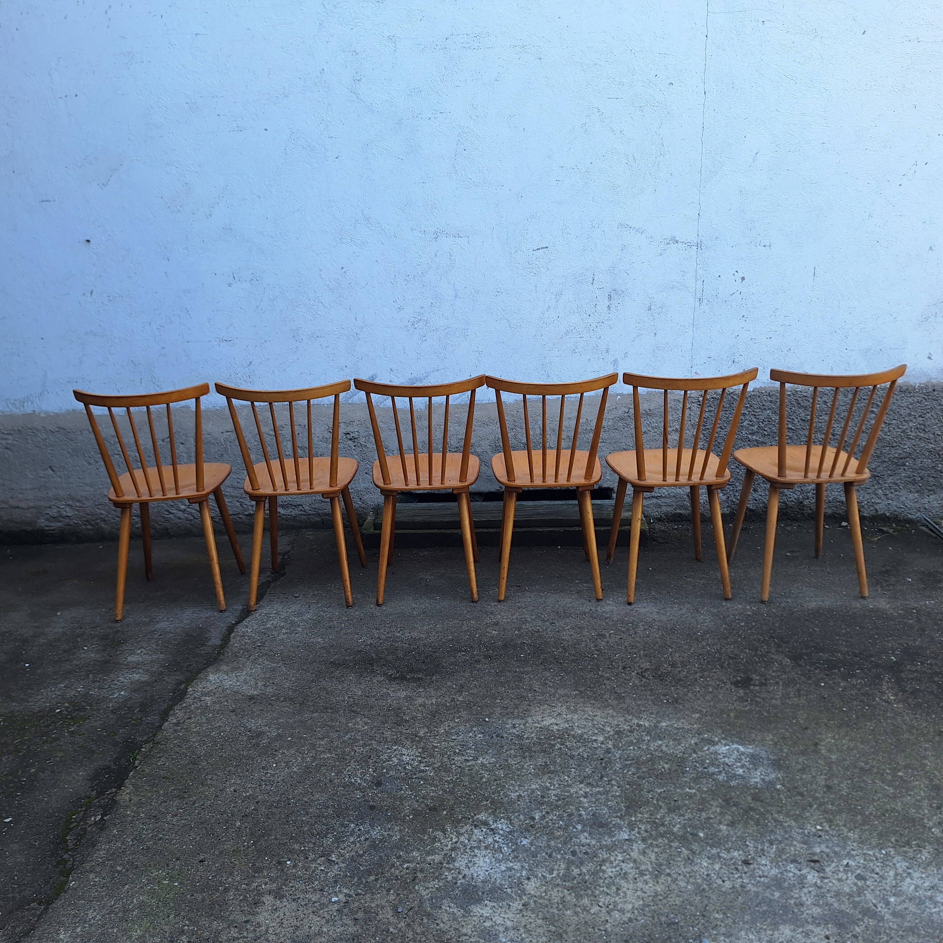Bistro chair with bars from the 60s and 70s