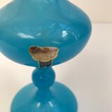 Blue opaline soliflore, Made in Italy