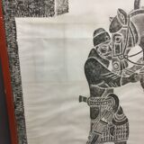 Early C20th Large Scale Tang Horse Brass Rubbing.