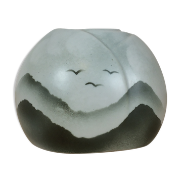 Vase paysage porcelaine de Virebent