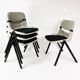 Space age chairs, Vitra Dorsal, designed by G.Piretti & E. Ambas, Italy