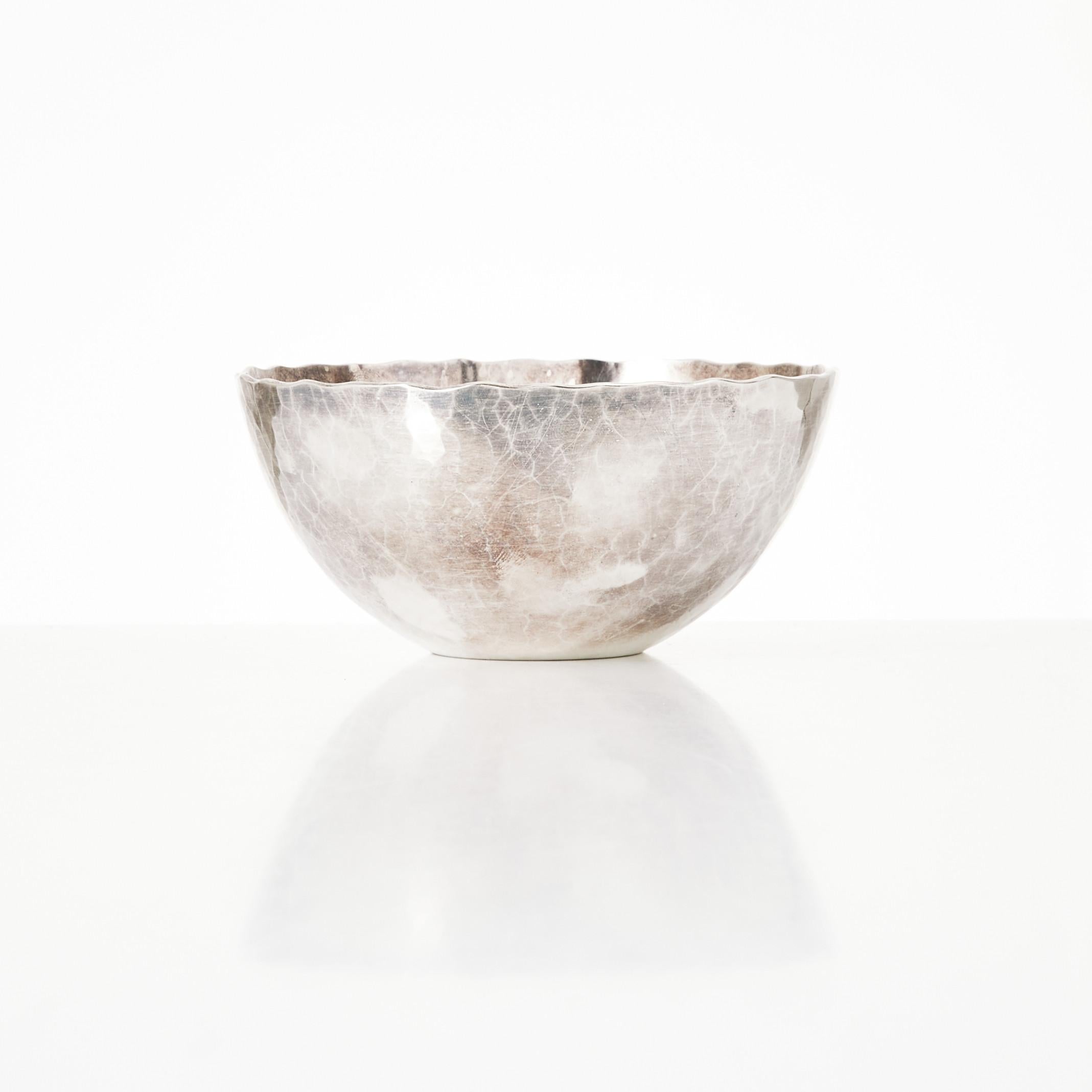 Rey Urban Bowl in silver Sweden 1970 Signed