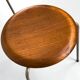 Dot Stool in Teak by Arne Jacobsen for Fritz Hansen, 1950s, Set of 2