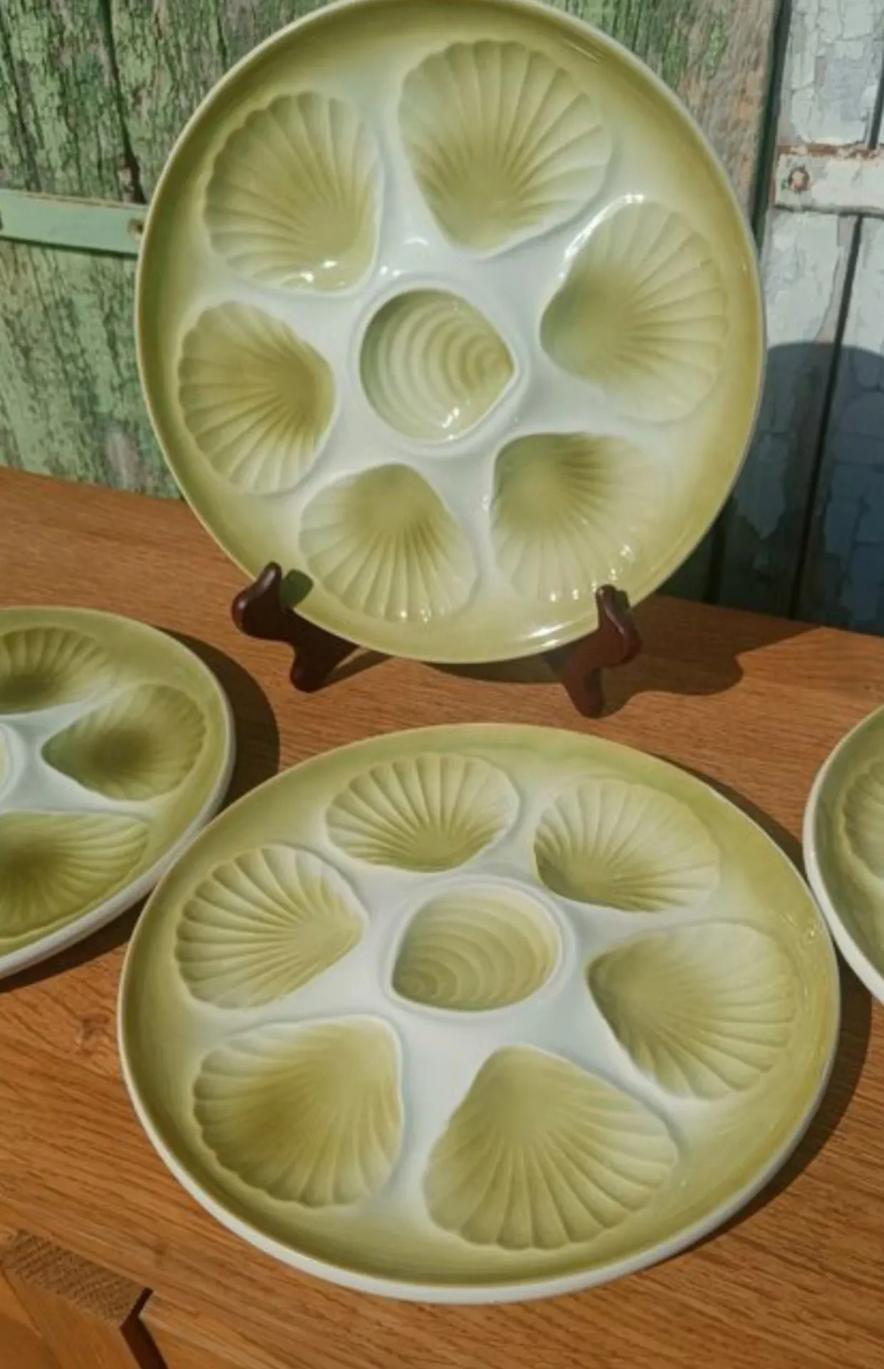 seafood plates in earthenware – Moulin des Loups Orchies