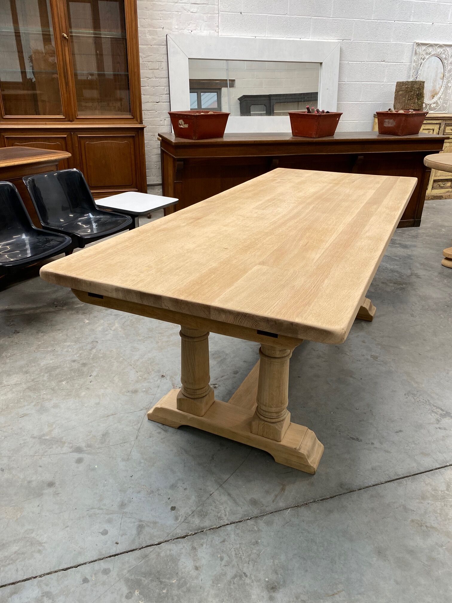 Oak farmhouse table