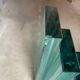 Table basse en verre teinté bleu an80