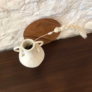 Vase white curls - Cassandre Bouilly