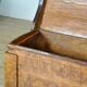 Antique beech shepherd's chest, 1850s