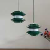Vintage set 2 Trava pendant - Carl Thore - Granhaga - Swedish design lamp