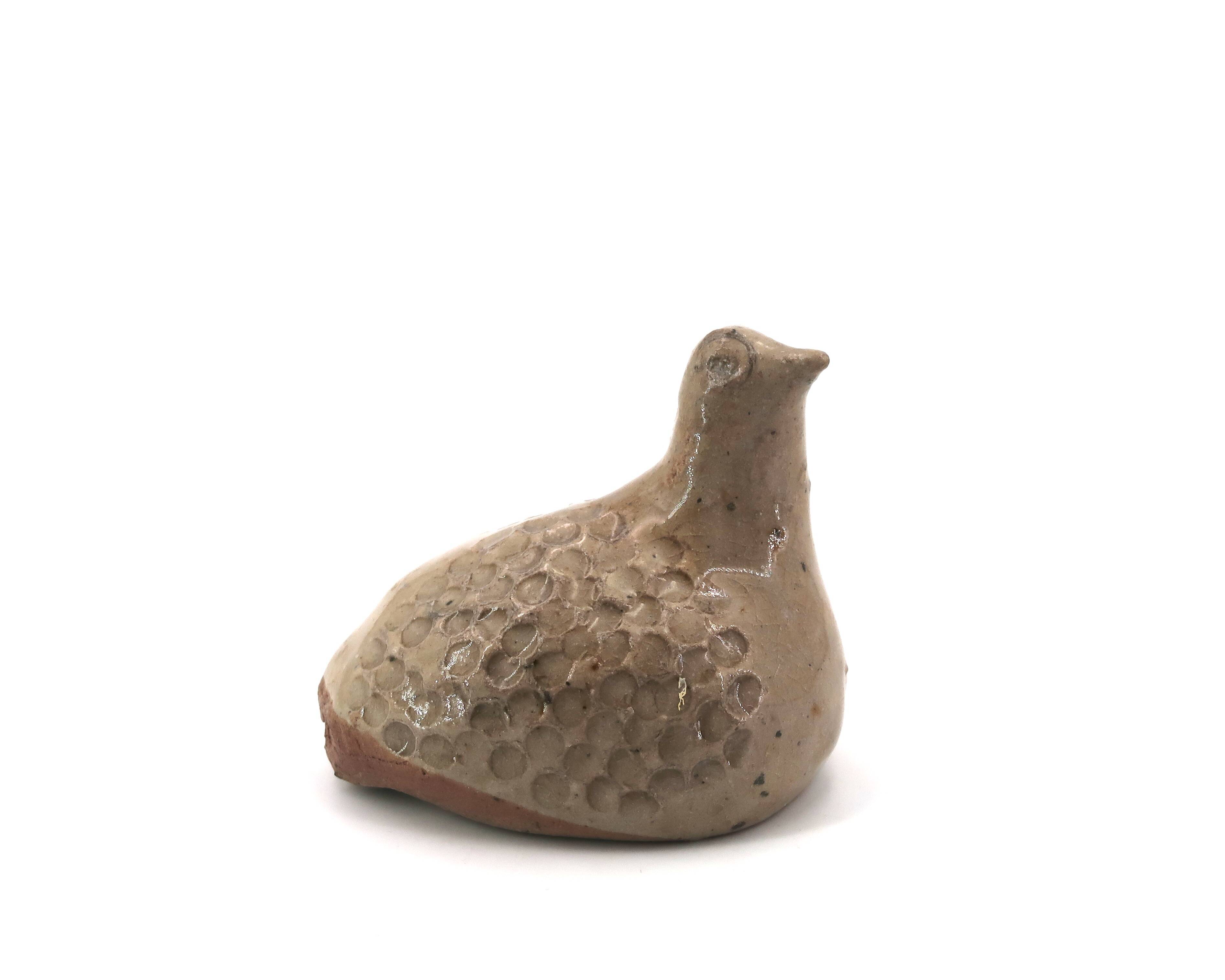 Bird in stoneware sculpture from La Borne, 1970s