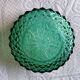 Emerald green dessert service, salad bowl and 8 Arcoroc bowls.