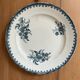 Series of 3 old flat plates “Terre de Fer”