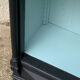Armoire parisienne vitrée noire et vert grisé 150cm
