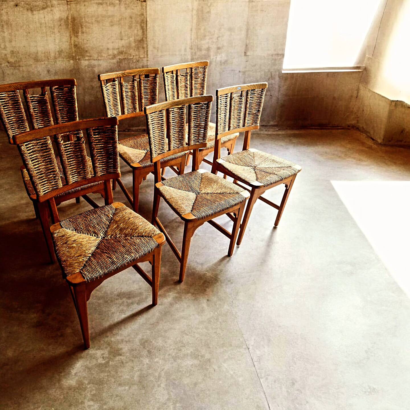 6× Vintage design Mart stam chairs