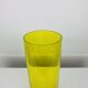 Vintage yellow glass roller vase