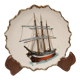 Assiette décorative bateaux voilier