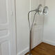 Design floor lamp with 2 flexible arms - vintage