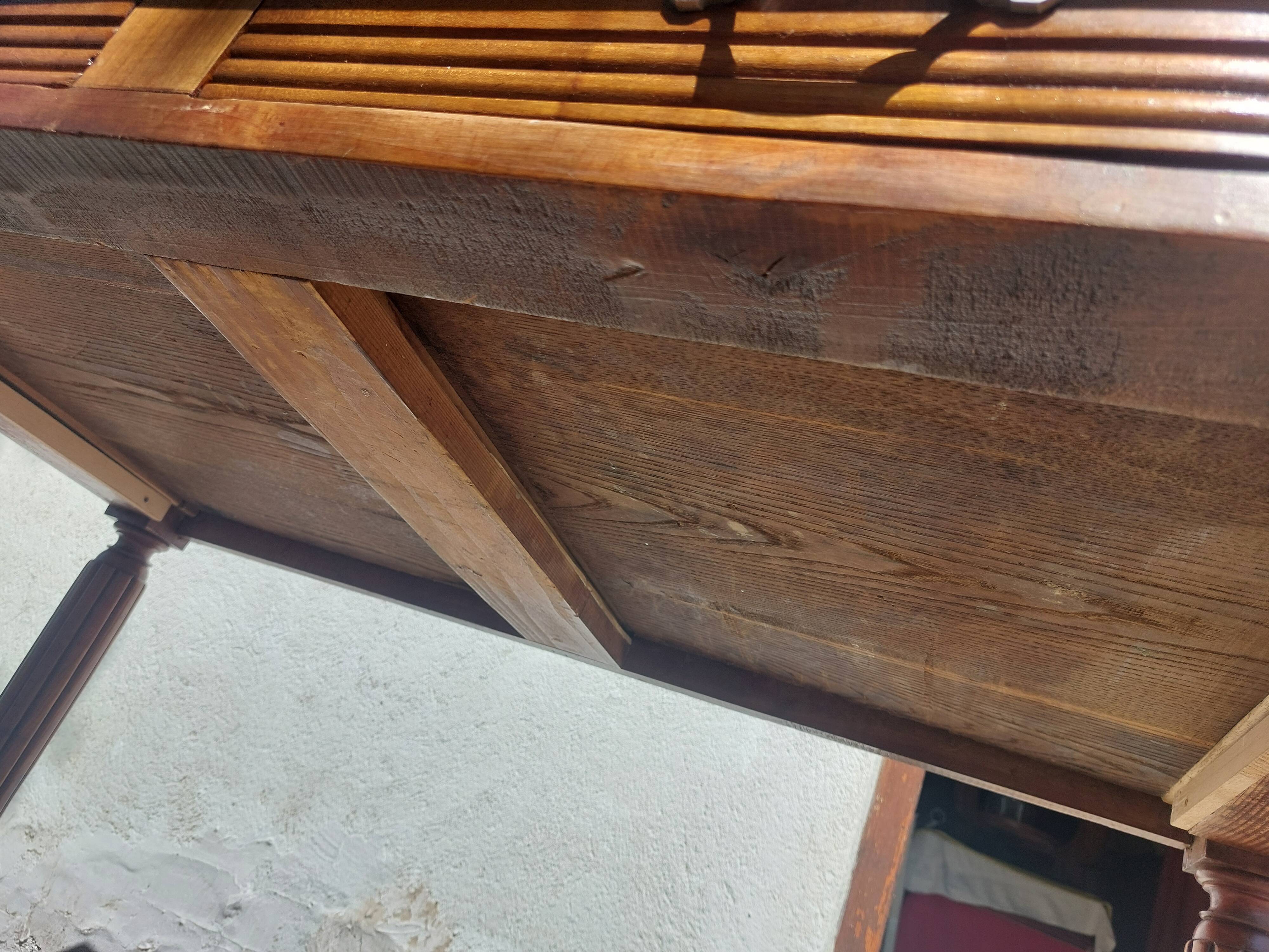 bistro table, countryside or office, 2 drawers