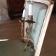Pair of antique bronze wall lights, early 20th century
