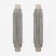 Pair of Murano Scavo Glass Wall Lamps with Brass Details