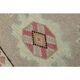 1970s Vintage Turkish Oushak Handmade Wool Cotton Cream Area Rug 150x205